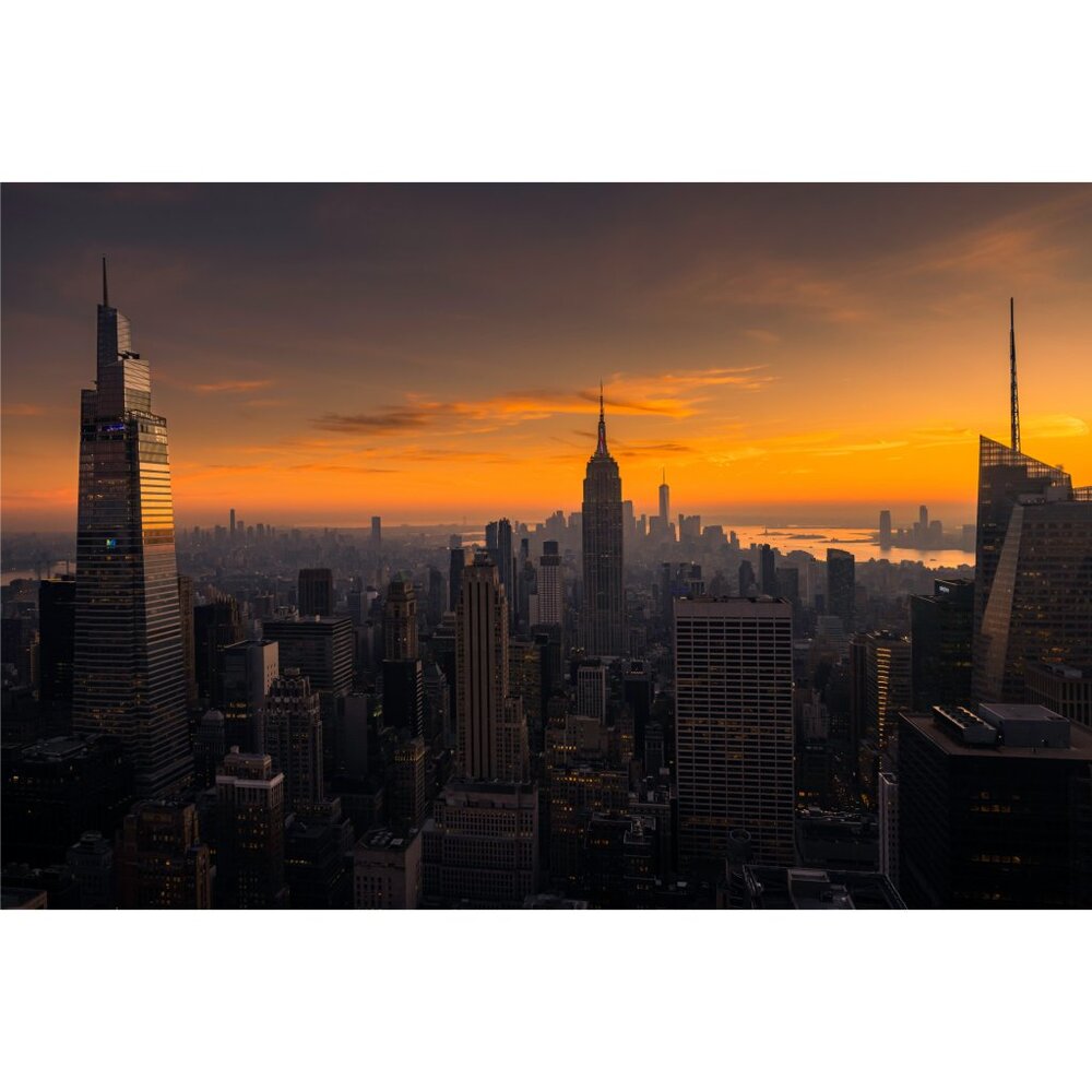 New York City Skyline from Rockefeller Center - 4x6" - Color Photograph